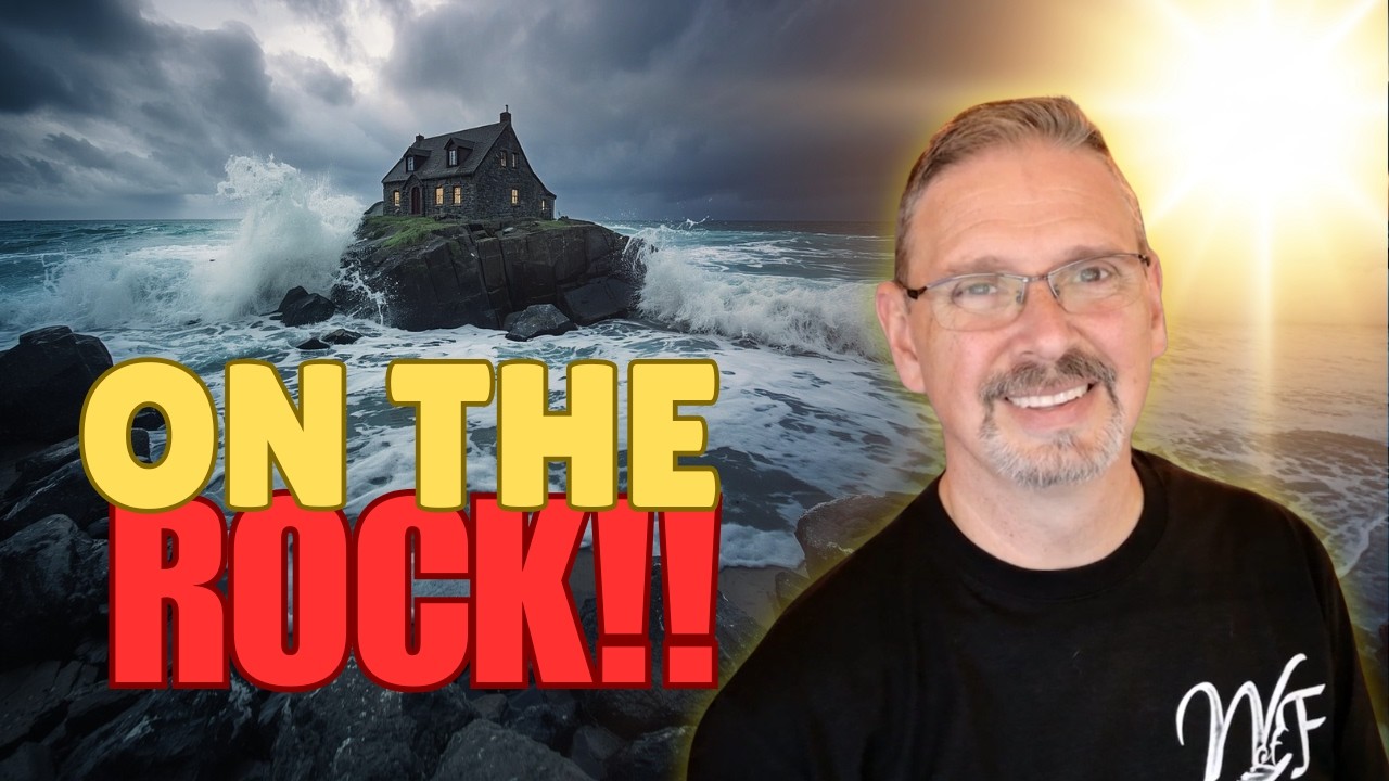 Person building their life on the solid foundation of Jesus Christ according to Matthew 7